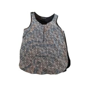 attention | Sleeveless Black White Blouse Top XS Neutral Classic Tank Top